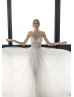 Beaded Ivory Lace Sparkly Tulle Wedding Dress